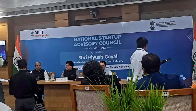 The National Startup Advisory Council meeting in session. ROBOSS × Startup India