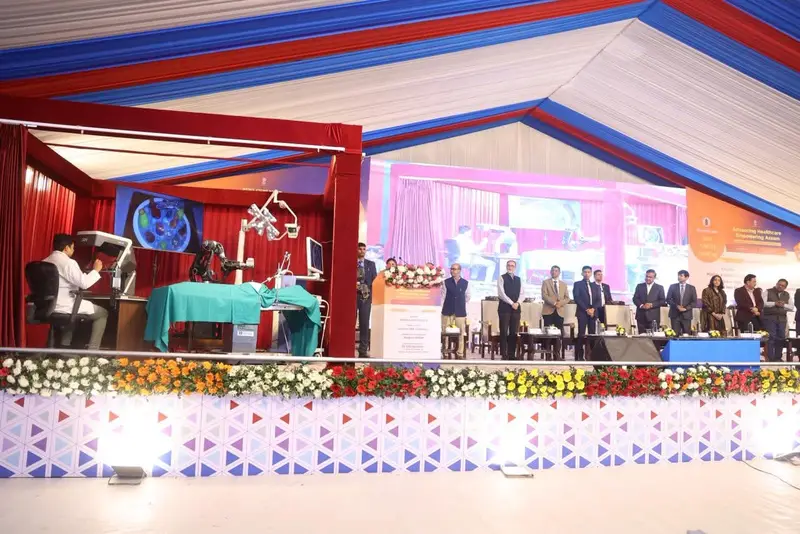 Live demonstration on stage. Hon’ble CM of Assam unveiling Project Atharv, Phase 1